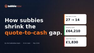 How subbies shrink the quote-to-cash gap.